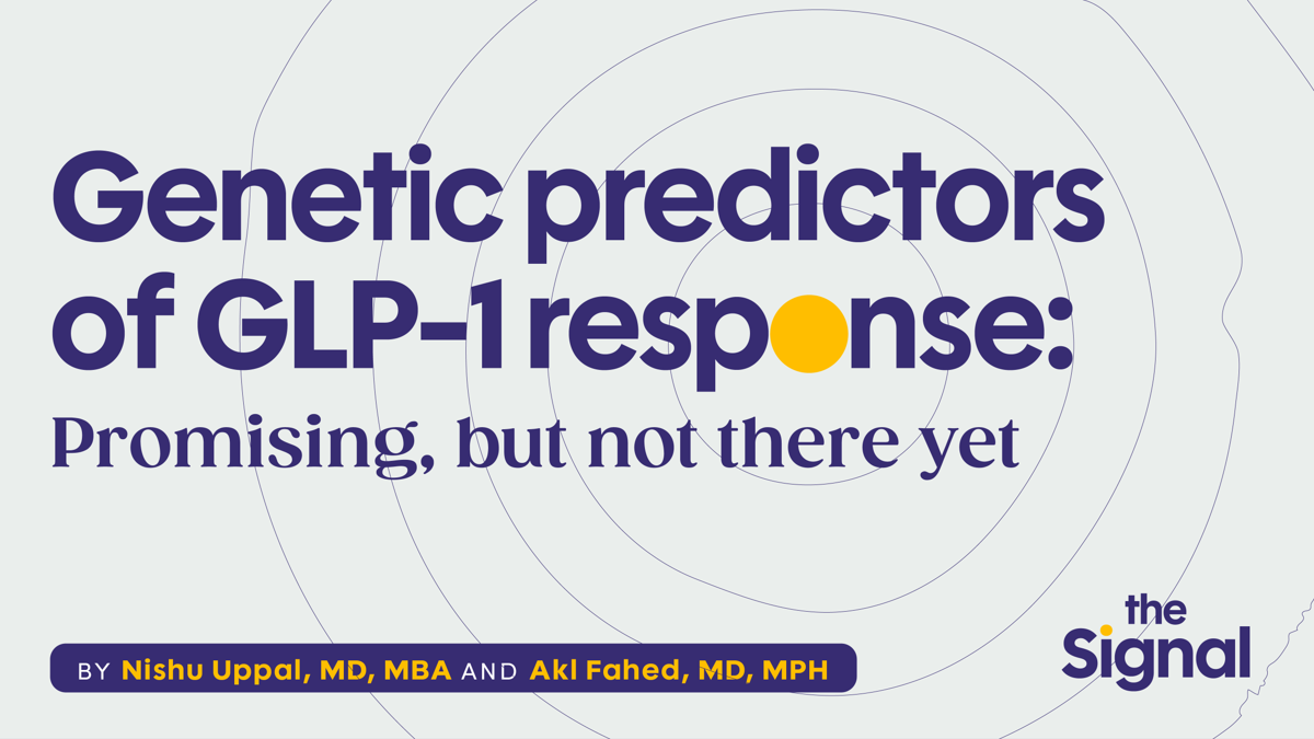 Genetic predictors of GLP-1 response: Promising, but not there yet
